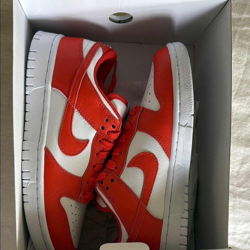 Orange and White Sneakers